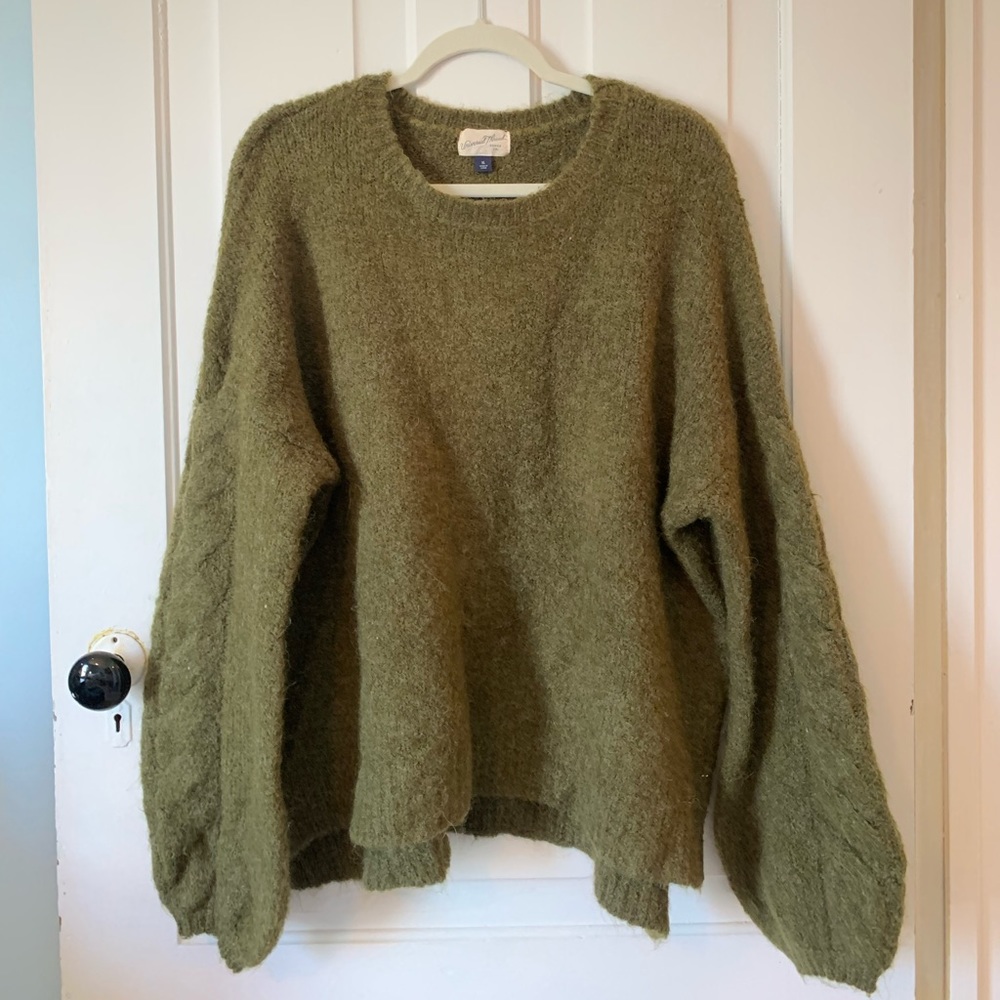 Oversized Forest Green Sweater